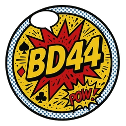 BD44 corporate emblem accompanied by the official brand logotype